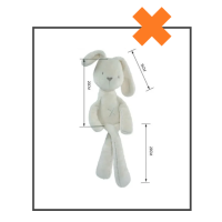 Knuffel konijn langoor wit